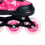 Imagem de Patins infantil roller ajustável inline rosa menina 30 A 41 - Dm Toys
