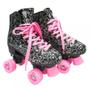 Imagem de Patins Infantil Roller Estilo Clássico Rosa Meninas Top de Linha