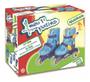 Imagem de Patins Infantil Tri-line 26 29 Ajustável Com Kit De Segurança Azul Fenix