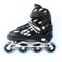 Imagem de Patins Inline 37/40 Semi Profissional Preto Tamanho Ajustável