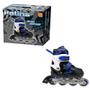 Imagem de Patins Inline Ajustável Azul Menino Dm Toys  