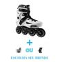 Imagem de Patins inline freestyle urban traxart revolt branco abec 9