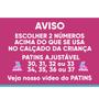 Imagem de Patins Inline Infantil Com Kit Proteção Completo 28-31