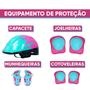 Imagem de Patins Inline Infantil Com Kit Proteção Completo 28-31