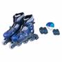 Imagem de Patins Inline - Kit de Proteção - Ajustável - 30 a 33 - Azul - Fenix