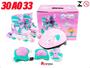 Imagem de Patins Inline Rosa/Roxo Triline Roller 30 Ao 33 Kit Proteção