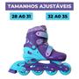 Imagem de Patins Inline Triline Tamanho Ajustável Glumi