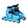 Imagem de Patins KIT Inline Ajustável Azul Tamanho 34-37