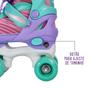 Imagem de Patins Kit Proteção Violeta 4 Rodas 34/37 - Unitoys 1559