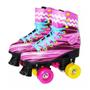 Imagem de Patins Menina Rosa Sou Luna 4 Rodas Roller 32/33 + Kit Proteção Capacete