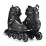 Imagem de Patins Preto/Cinza Inline Regulável Tamanho 33-36 M - Es308