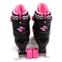 Imagem de Patins Preto pink com kit de Proteção Tam M 34 ao 37 Uni Toys 1513