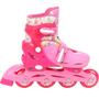 Imagem de Patins princesas 2 em 1 inline e triline 32-35 com kit de protecao bbr