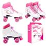 Imagem de Patins Quad Love Unicórnio Branco Tamanho 37 Bel fix