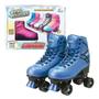 Imagem de Patins Quatro Rodas Quad Bota 35-38 Azul Fenix