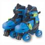Imagem de Patins Roller 04 Rodas Azul Com Acessorios - Fenix