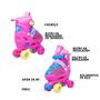 Imagem de Patins Roller 4 rodas Infantil Do 34-37 Com Kit Proteção