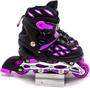 Imagem de Patins Roller 4 Rodas Inline Regulavel 37/40 Unitoys