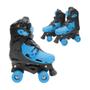 Imagem de Patins Roller Ajustavel Azul 4 Rodas Tamanho M (33-36) DM TOYS