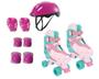 Imagem de Patins roller ajustável com kit proteção infantil 34 a 37 zippy toys