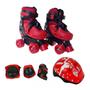 Imagem de Patins Roller C/ Kit Proteção Completo T28-31 E 31-34 Semi Profissional Infantil