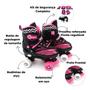 Imagem de Patins Roller Com Kit De Proteção Infantil Numero 30 Ao 33