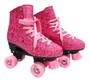 Imagem de Patins Roller Feminino 4 Rodas Com Cadarço Desenho Meninas