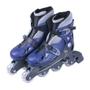 Imagem de Patins Roller In LIne Ajustável Com Kit Proteção Azul Fenix