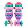 Imagem de Patins Roller Infantil 3 Em 1 Feminino 30-33 + Kit Proteção