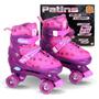 Imagem de Patins Roller Infantil Ajustável 4 Rodas com Kit Proteção Completo