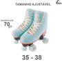 Imagem de Patins Roller Infantil e Adulto Quad 4 Rodas com Ajuste de Tamanho