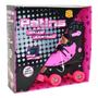 Imagem de Patins roller pink glitter ajustavel do 37 a 40 até 60 kg