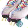 Imagem de Patins Roller Skate 4 Rodas Ajustável C/luz Unicórnio Fenix
