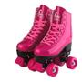 Imagem de Patins Roller Skate 4 Rodas Rosa Brilhante com Glitter Ajustavéis - (39-42) Fênix