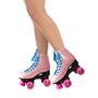 Imagem de Patins Rollers 4 You Suporta até 90Kg Tam, 34 Rosa com Glitter Multikids - BR925