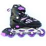 Imagem de Patins Semi Profissional Tamanho Ajustável 37 ao 40 Base de Alumínio - Roxo