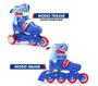 Imagem de Patins Sonic Inline E Triline Com Kit De Proteção 28-31