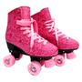 Imagem de Patins Tradicional Quad Roller Retro Rosa 32 Ao 38 - Dm Toys