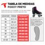 Imagem de Patins Traxart Foxxy Preto  Quad - 58mm x 32mm ABEC-5