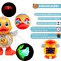 Imagem de Pato Dançante Brinquedo Musical Anda Dança Mexe Com Luz e Som Duck Dancing Patinho