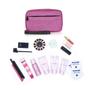 Imagem de Patu Handy Beauty Stuff Carry Case, Bolsa de Maquiagem Cosmética, Mulheres Limpador Facial Skincare Kit Bolsa, Embreagem de Lápis, Organizador de Acessórios Eletrônicos Portáteis, Magenta