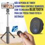 Imagem de Pau De Selfie Bluetooth Tripé Estabilizador Controle Bastão