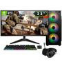 Imagem de PC Gamer Completo 2Eletro FPS Intel Core i7, 16GB RAM, Geforce RTX 3060 12GB, SSD 480GB, Fonte 600W, Monitor 23"Full HD 75Hz, Kit Gamer com Headset - PG2E-0134FP