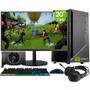 Imagem de PC Gamer Completo 2Eletro Win - Intel Core i7, 16GB RAM, NVIDIA Geforce GT 4GB, SSD 480GB, Monitor 20" 75HZ, Fonte 500W, Gabinete preto com frontal RGB - PG2E-RGB0144WI