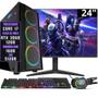 Imagem de PC Gamer Completo 3green Hunter, Intel Core i7, 16GB RAM, Geforce RTX 3060 12GB, SSD 512GB, Fonte 600W 80 Plus, Kit Gamer e Monitor 24" Full HD 75Hz 2ms 3H-004