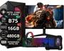 Pc Gamer Completo Intel I7 3.4ghz 16gb Ssd 480gb 500w com Monitor 20" e kit Gamer - Option Info Imagem de Pc Gamer Completo Intel I7 3.4ghz 16gb Ssd 480gb 500w com Monitor 20" e kit Gamer
