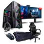 Imagem de Pc gamer completo neologic streamer nli83666 intel i5 10400f 16gb (gtx 1650 4gb) ssd 240gb + hd 1tb 400w 80 plus + 2 monitores 21 + cadeira