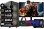 Imagem de Pc Gamer Completo Ryzen AMD 5 5500 SSD 480GB 16GB DDR4 GTX1650 Monitor 23" e Kit Gamer - Option Soluções