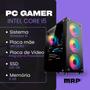 Imagem de Pc Gamer MRP Informática Completo Intel Core I5 Memória 8gb SSD 240gb Fonte 200W Monitor 19 LED Kit Gamer Windows 10