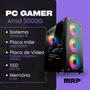 Imagem de PC Gamer MRP Informática Completo Processador AMD Athlon 3000G Memória 16gb SSD 240gb Fonte 200W Windows 10 Monitor 19 LED